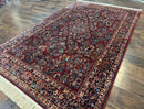 5.9 x 9 Karastan Rug Red Sarouk Rug