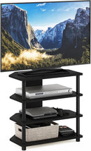 Turn-N-Tube 4-Tier Petite TV Stand Blackwood Easy Assembly