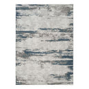 Geometrix - 5'3" X 7'3" Area Rug & Geometric 3D Effect - Ivory / Gray - Polyester