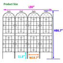 Metal Garden Rustproof Trellis For Climbing Plants Outdoor Flower Support