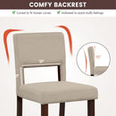 24.5 Inch Counter Height Bar Stools Set Of 4 With Back Upholstered Beige Linen For Kitchen Island