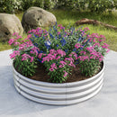 Round Metal Raised Garden Bed/Planter Box Ideal for Vegetables, Fruits, Flowers, and Herbs