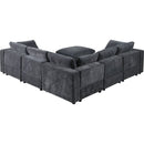 Modular Sectional Sofa, Convertible L Shaped Sofa Couch, Modular Sectionals with Ottomans, 6 Seat Sofa Couch with Reversible Chaise for Living Room. Chenille Grey