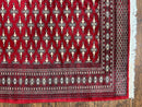 Pakistani Turkoman Bokhara Rug 6x9, Fine Wool Vintage Hand Knotted Handmade Yamud Oriental Carpet 6 x 9, Red Turkoman Rug, Tribal Rug