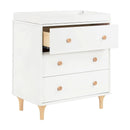 Lolly 3 Drawer Changer Dresser Removable Changing Tray White