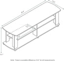 Nelly Dark Walnut Entertainment Center TV Stand 43.3W x 13.4H