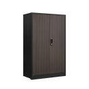 Metal Storage Cabinet with Locking Doors and Adjustable Shelf, Folding Filing Storage Cabinet , Folding Storage Locker Cabinet for Home Office,School,Garage, Black