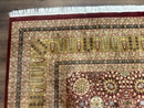 Palace Size Pak Persian Rug 12x15, Brick Red, Allover Pattern, Handmade Oversized Wool Oriental Carpet, Large Area Rug, Fine 225 KPSI