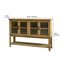 Rectangle Accent Sideboard Cabinet With Storage Shelf, Cabinet For Kitchen - Natural Wood