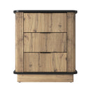 Multi-Functional Three-Drawer MDF Nightstand, Perfect for Storing Items of Different Heights, A Perfect Combination of Nature and Fashion, With Product Dimensions of 19*15.7*17.5 inches