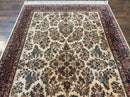 Karastan Rug 5.9 x 9, Ivory Sarouk