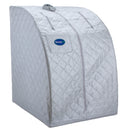 Durasage Lightweight Portable Personal Steam Sauna Spa for Relaxation at Home, 60 Minute Timer, 800 Watt Steam Generator, Chair Included - Silver