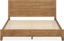 King Size Acacia Wood Platform Bed Frame With Headboard