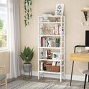 Adjustable 6 Tier Bamboo Bookshelf For Living Room Office Storage