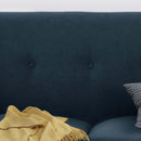 Comfy 3-Seat Sofa with Wooden Legs, Modern Style for Living Room and Study