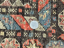 Antique Persian Rug 4x7, Sarab Tribal Wool Carpet, Brown and Multicolor, Handmade Wide Runner Rug 4 x 7, Open Field, Rainbow Border