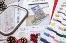 Winter Townhouse Stocking L8085 Counted Cross Stitch Kit