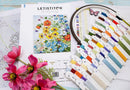 Wildflowers Counted Cross Stitch Kit by Letistitch L8091