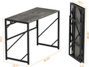 Folding Desk Compact No Assembly For Small Home Office