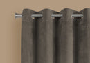 2 Pieces Set, Curtain Panel, Room Darkening, Grommet, Contemporary & Modern
