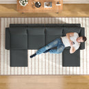 Ainfox Modular Sectional Couches for Living Room,  Convertible Sleeper Sofa Bed with Storage