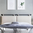 Adjustable Wall Mounted Queen Size Headboard with Tufting