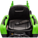 Ride on Tractor with Trailer,24V Battery Powered Electric Tractor Toy, 200wx2motor 1.86-4.97MPH/Remote Control,electric car for kids,Three speed adjustable,USB,MP3, Bluetooth,LED light, safety belt.