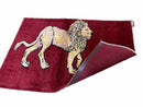 3 X 5 Handmade New Vintage Rug Quality Wool Lion Red Veggy Dyes Hand-Knotted