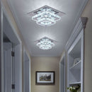 Crystal Square LED Ceiling Light Two Layer Flush Mount