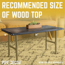 3/4 in. H Round Flange Pipe Kit for Coffee Table/Bench Legs
