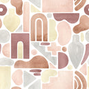 Pink Abstract Shapes Wallpaper