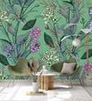 Green Floral Plants Wallpaper