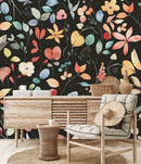 Autumn Leaves on Dark Wallpaper