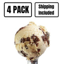 Sea Salt Caramel Brownie Ice Cream | Pack of 4 | One Pint | Shipping Included | eCreamery