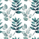 Voguish Dark Green Leaves Wallpaper Smart
