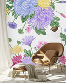 Multicolored Asters Wallpaper