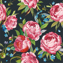 Voguish Pink Peonies Wallpaper