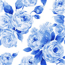 Dark Blue Floral Wallpaper
