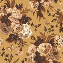 Contemporary Modern Beige Floral Wallpaper