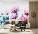 Elegant Pink Flowers Wallpaper Tasteful Quality