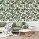Voguish Pink Summer Flowers Wallpaper Smart
