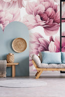 Gentle Pink Peonies Wallpaper