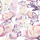 Gentle Leaves and Flowers Wallpaper