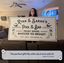 Personalized Rustic Pool Sign
