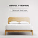 Natural Bamboo Twin XL Headboard Easy Tool Free Setup
