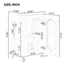20' Bathroom Vanity with Sink, Bathroom Vanity Cabinet with Two-tier Shelf, Adjustable Shelf, Solid Wood and MDF, White(Old Sku:WF322518AAK)
