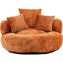 COOLMORE Lazy Sofa Durable Comfort Lounger High Back Bean Bag Chair Couch With Three Pillows for Adults and Kids, Indoor & Outdoor,  Single Gaming Sofa Chair For Bedroom,Office (Orange Chenille)