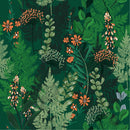 Green Plants and Orange Flowers Wallpaper
