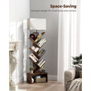 6 Tier Tree Bookshelf With Light Rustic Brown Home Office