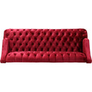 Comfy 3-seat Sofa with Wooden Legs, PU, for Living Room and Study